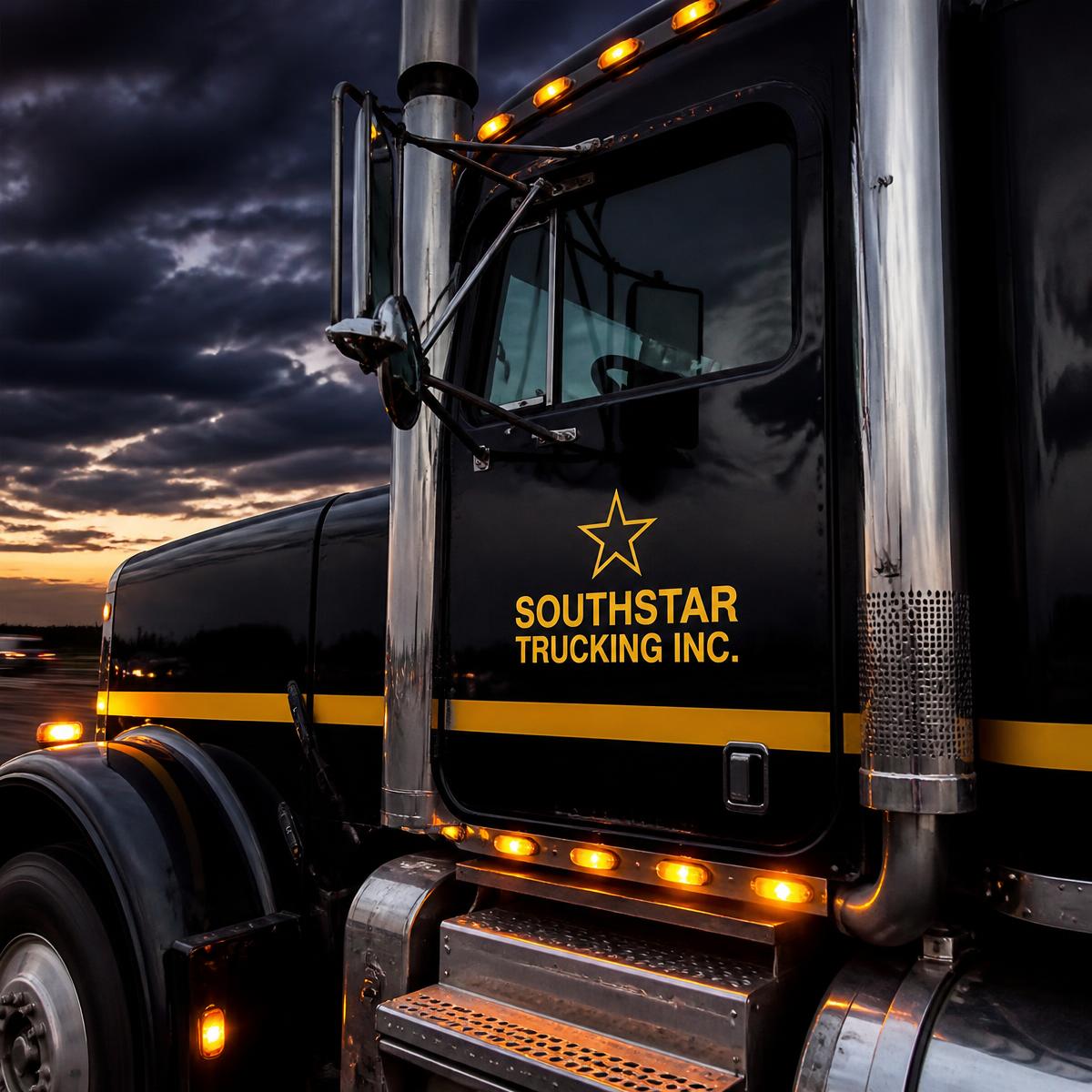 Southstar Trucking heavy duty semi-truck cab